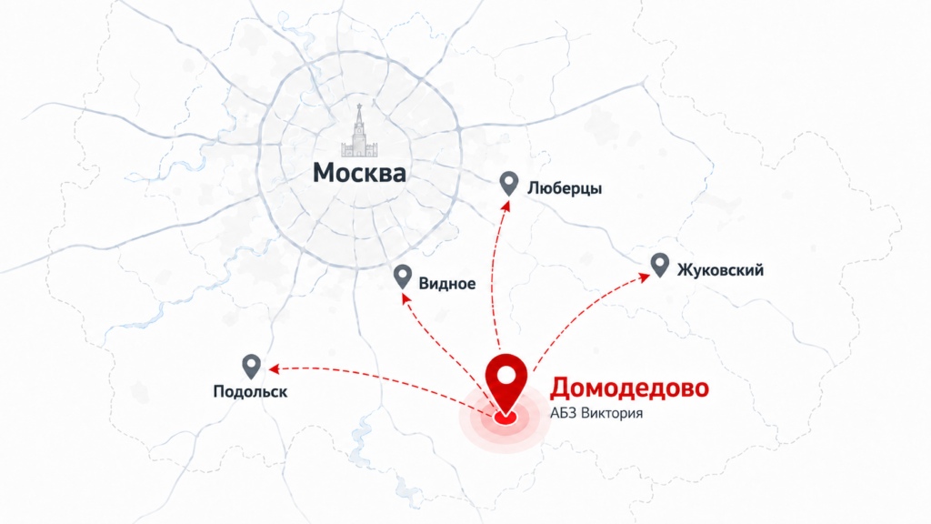 Зоны доставки асфальта